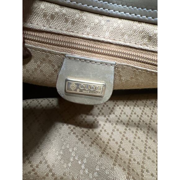 Vintage 1970’s Gucci Horsebit Beige Crossbody Shoulder Bag (some flaws READ) - Picture 9 of 16